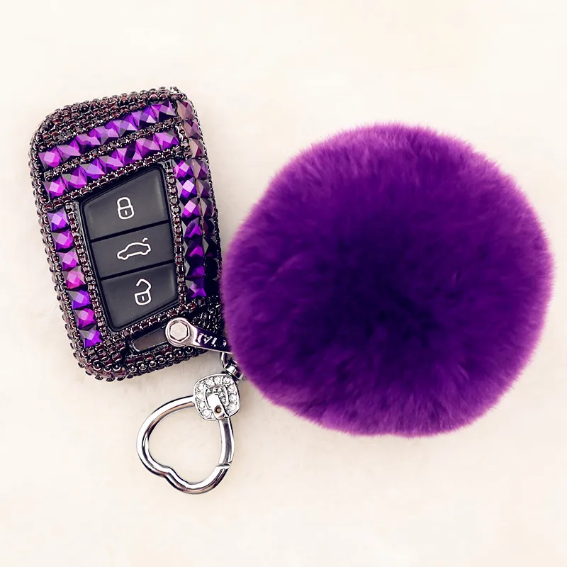 Алмазный автомобильный смарт ключ с дистанционным управлением чехол для Volkswagen VW