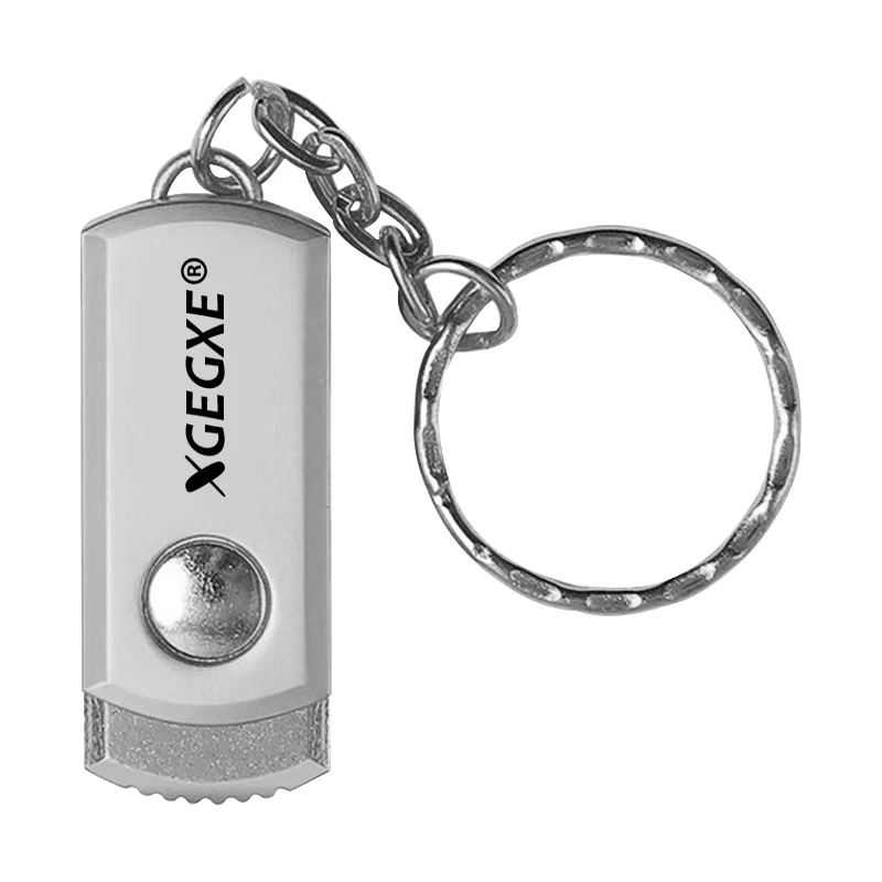 Silver XGEGXE USB флэш-накопитель 32 ГБ Флешка 8 Гб 16 Гб 64 Гб 128 ГБ Складной Металлический Высокоскоростной водонепроницаемый накопитель для ноутбука ПК телефон - Цвет: Silver