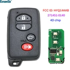 4-кнопочный умный Бесконтактный дистанционный ключ 312314315433 МГц 4D чип для Toyota Highlander 2008-2013 FCC ID HYQ14AAB 271451-0140