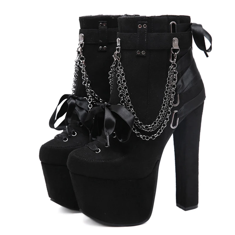 Водонепроницаемые женские ботинки Модные ботильоны мотоциклетные на меху