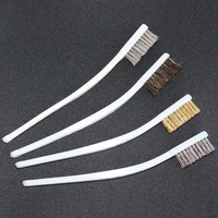 4pcs cleaning wire brush kitchen tools metal nylon abrasive wire bristles brush strong decontamination in depth small gaps clean