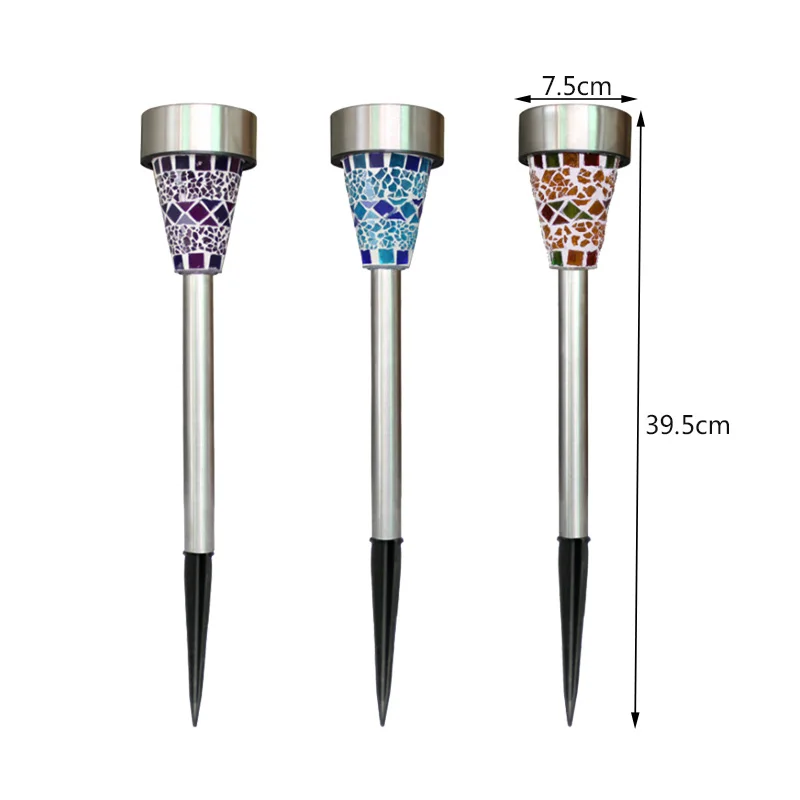 6 шт. в упаковке солнечные садовые светильники наружное декоративное мозаичное