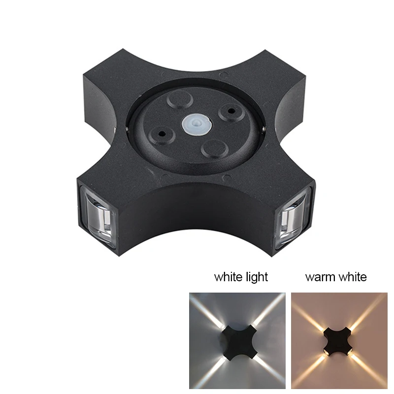 Светодиодный настенный светильник уличный водонепроницаемый луч лампа для