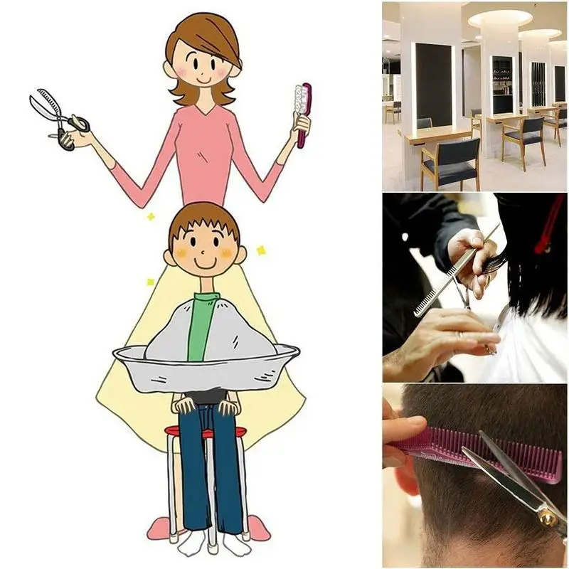 

2020 New Unisex Foldable Hair Cutting Cape Cloak Umbrella Wrap Barber Hair Styling Salon For Adult Cover Tools T7F6