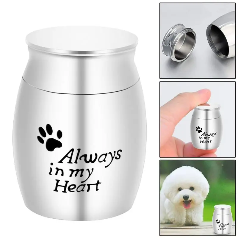 

Pet Cremation Urns Stainless Steel Ash Memorial Container Dog Cat Perfect Resting Place