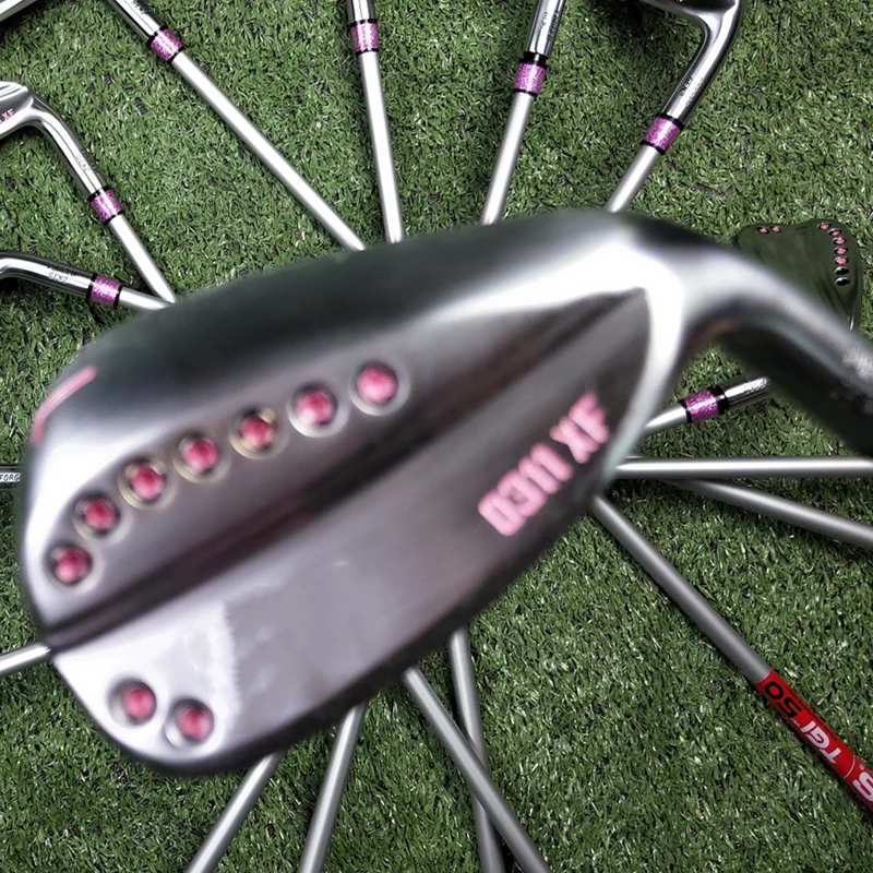 Женские клюшки для гольфа 0311XF GEN2 розовые кованые 5 9WGSL 8pes графитовый или стальной