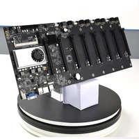 btc 37 miner motherboard cpu set 8 video card slot ddr3 memory integrated vga interface low power consumption