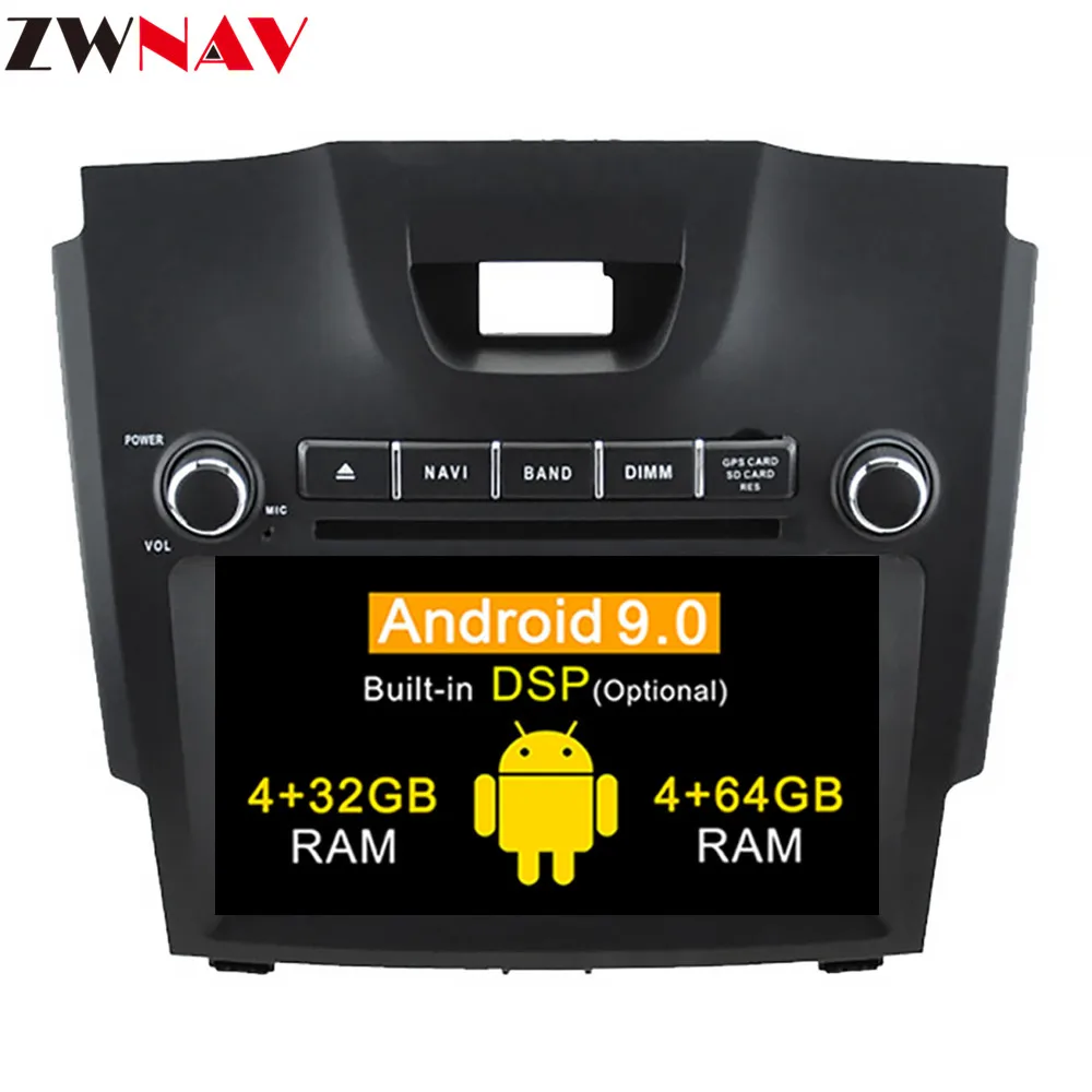 Автомагнитола DSP BT 2 din мультимедийный dvd плеер android 9 0 для Chevrolet Trailblazer Colorado S10 Isuzu D max