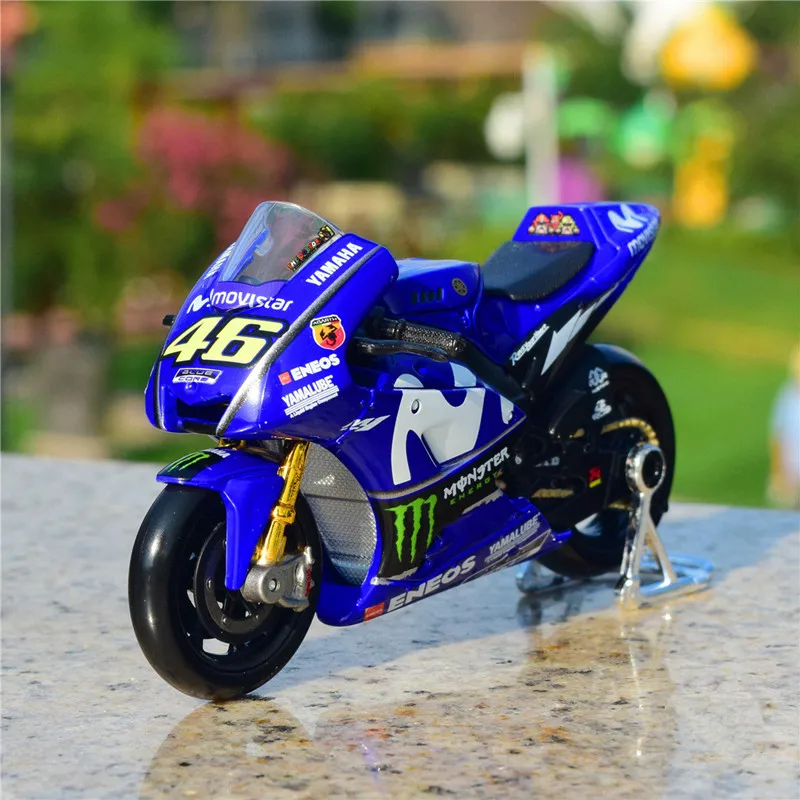 Гоночная модель мотоцикла Maisto 1:18 2018 GP Yamaha YZR M1 46 #25 # из сплава под давлением| |