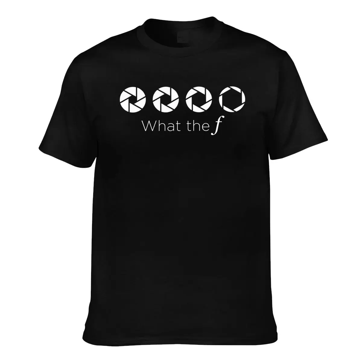 

Photographer What The F T Shirt Photography Aperture Man Funny T-Shirt Oversize Print Cotton Tshirt