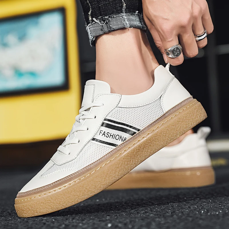 Harga Sepatu Kulit Penjualan TERBAIK UNTUK Pria Sepatu Dewasa Kasual Hitam Sepatu Jalan Pria Kualitas Baik Sepatu Kasual Muda Pria Fashion