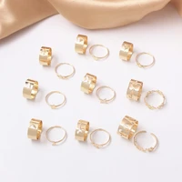 new trendy gold silver color flame rings for women men lover couple rings set friendship engagement wedding open rings jewelry
