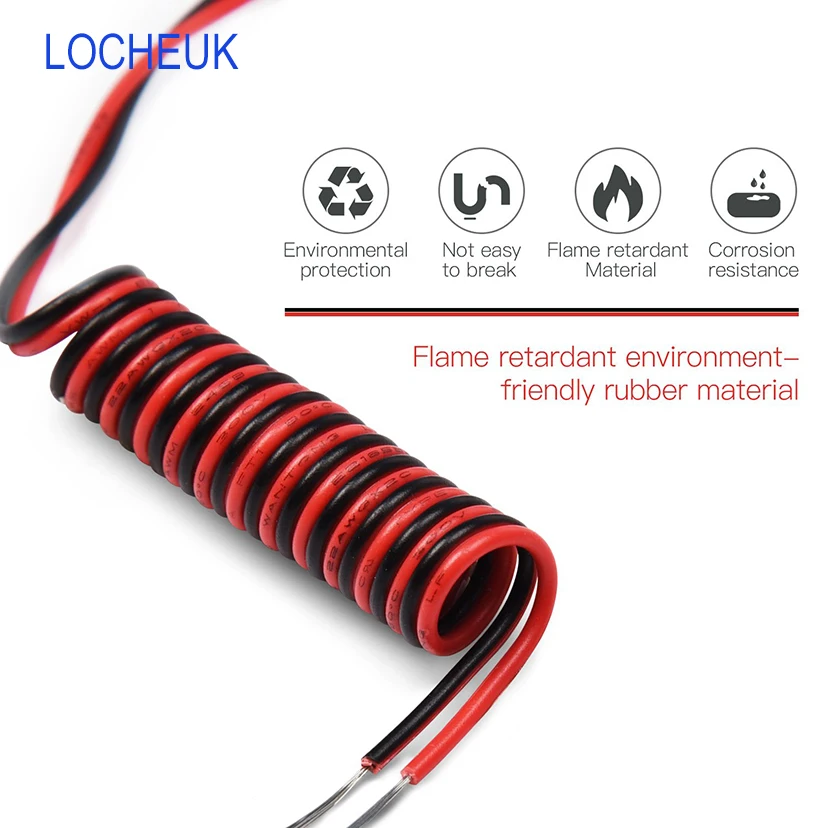 22AWG UL-1007 2pin удлинитель ПВХ изолированный Луженый Медный мягкий провод для