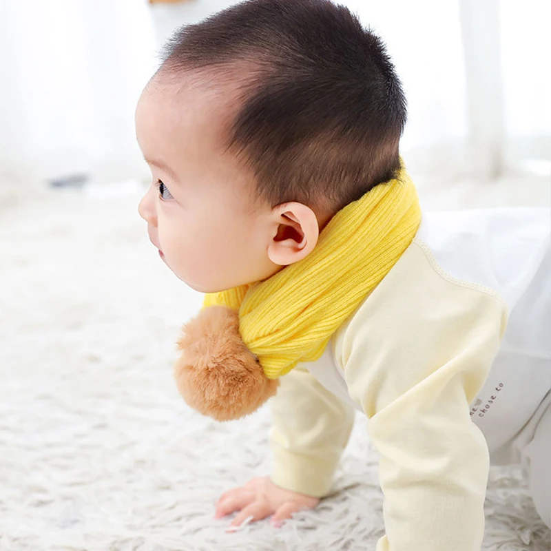 Шапки для младенцев шапки с помпонами зимние защитные новорожденных мальчиков и