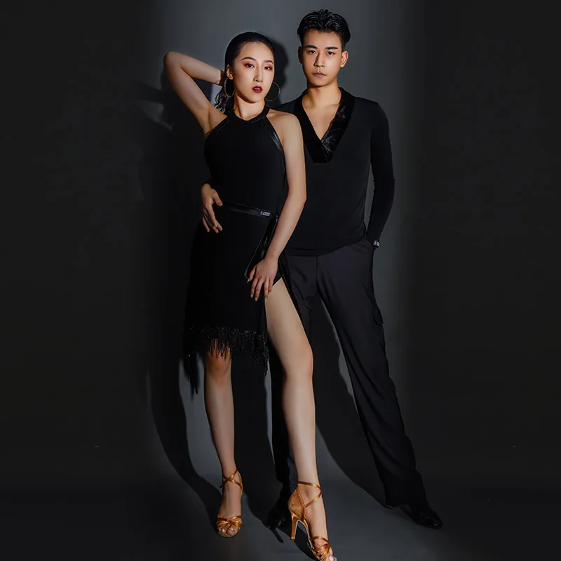 

2020 New Latin Dance Tops Women Lady Sexy Backless Bodysuit For Ballroom Cha Cha Salsa Practice Tights Stage Dance Top DWY4107