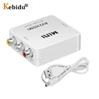 Kebidu Mini Composite AV CVBS к HDMI-совместимому аудиоконвертеру HD 1080P RCA штекер-гнездо AV2HDMI коммутационная коробка