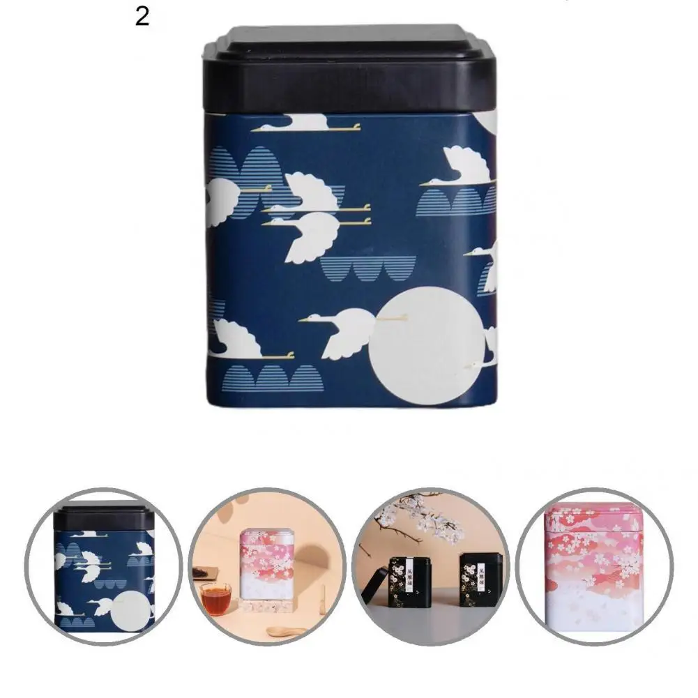 

Металлическая практичная герметичная коробка для хранения, Легко открывающаяся, прочная коробка для хранения чайных листьев, влагостойкая...