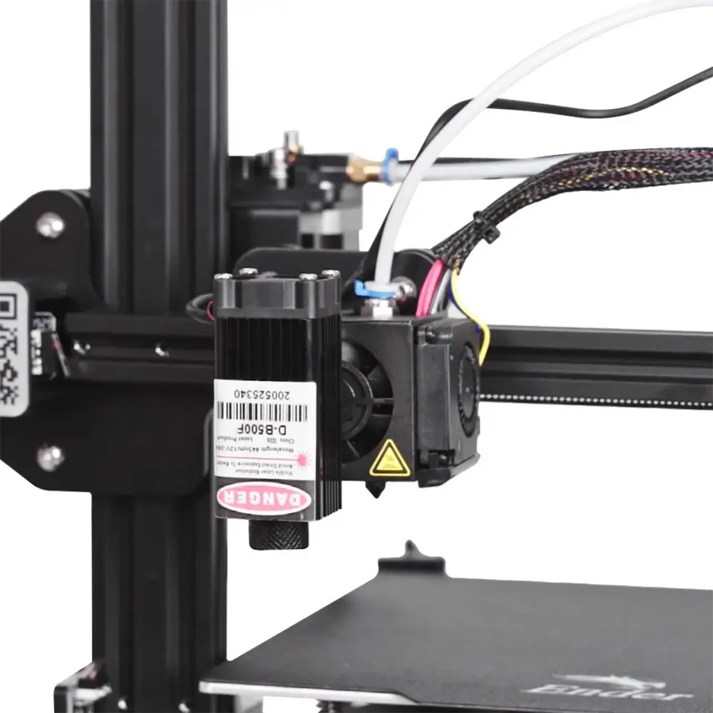 Módulo de Cabeça de Gravação a Laser 24v de Alta Creality Impressora Parte - Potência 500mw Ender-3 Pro Cr-10 3d 12v