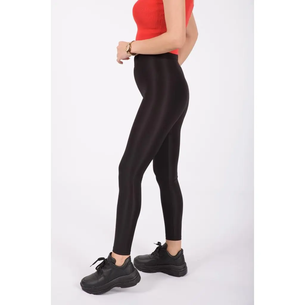 Women Slim Belt Nightclub Bright Toparlayici Leggings TYT-0015