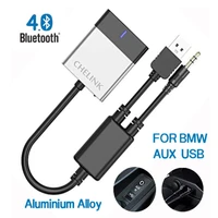 chelink handsfree aux bluetooth car kit amimdimmi audio interface adapter car bluetooth auto with usb jack 3 5 cable for bmw