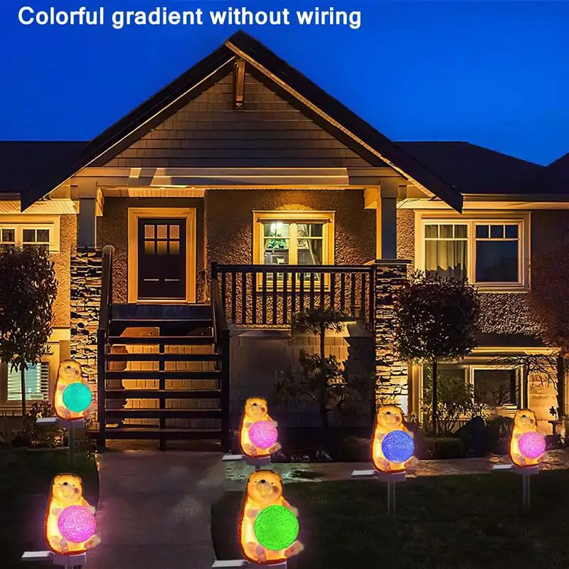 

Уличный садовый фонарь на солнечной батарее, водонепроницаемый декоративный ландшафтный светильник для дорожек, двора, газона, Солнцезащи...