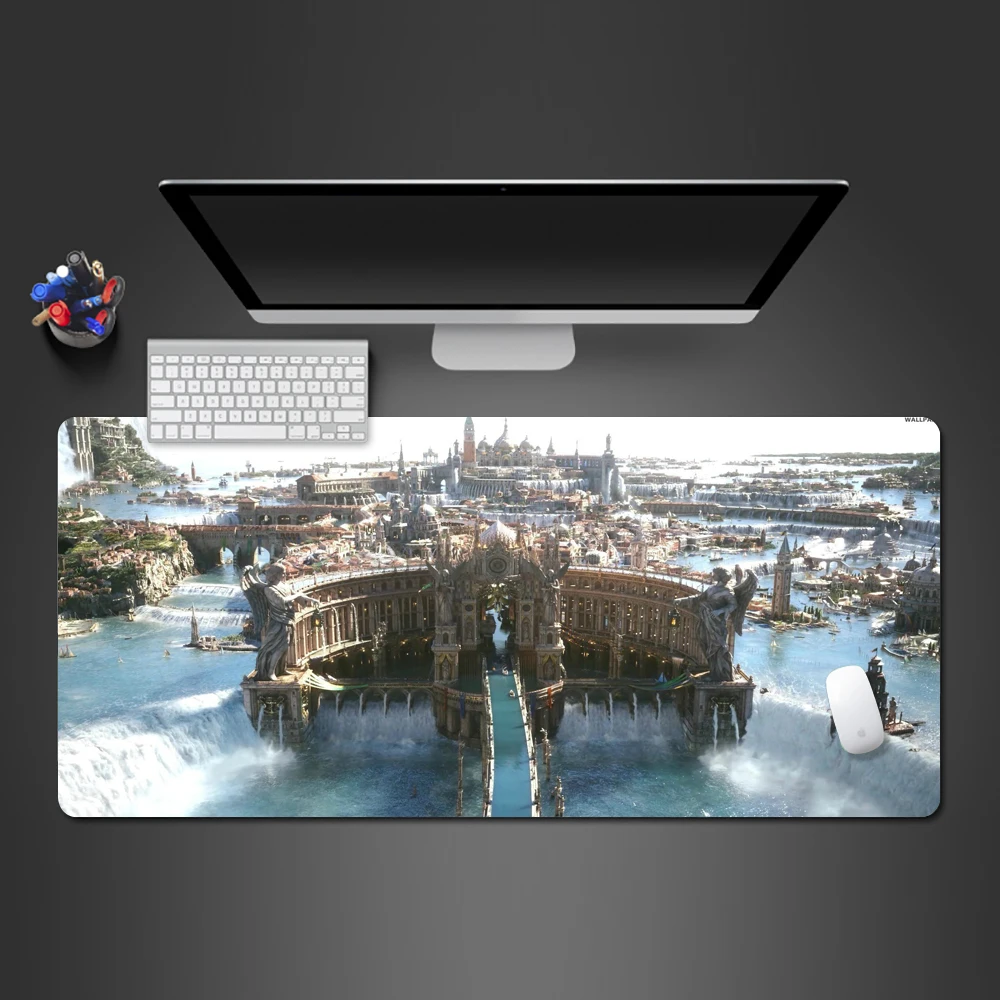 Коврик для мыши с плавающим городом игровой коврик геймер Для Мыши Компьютерный