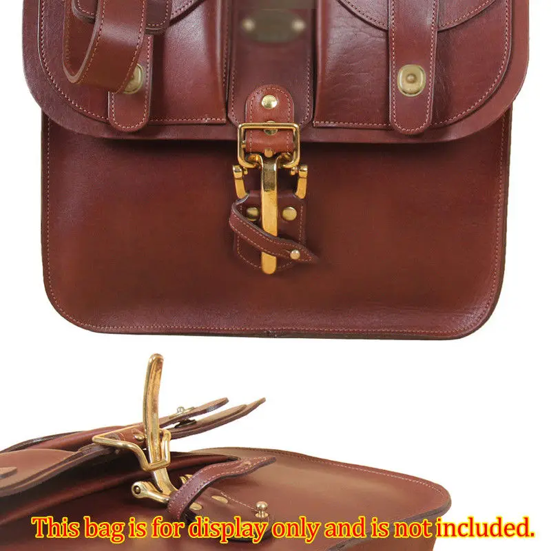 1 x твердая латунная Мужская Ретро литтлетон кавалерия пряжка ремня кожаная сумка