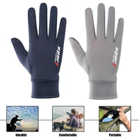 ice silk non slip motorcycle racing gloves breathable outdoor sports riding touch screen gloves thin anti uv protective gear