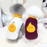 pet clothing for spuppy dogs with scarf fleeced teddy pomeranian fashion clothes suit for small and medium animal accessories