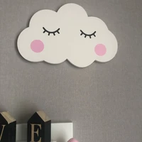 decorative rabbit clouds wall stickers children kids baby bedroom wall sticker home decoration wall stickers wooden plastic