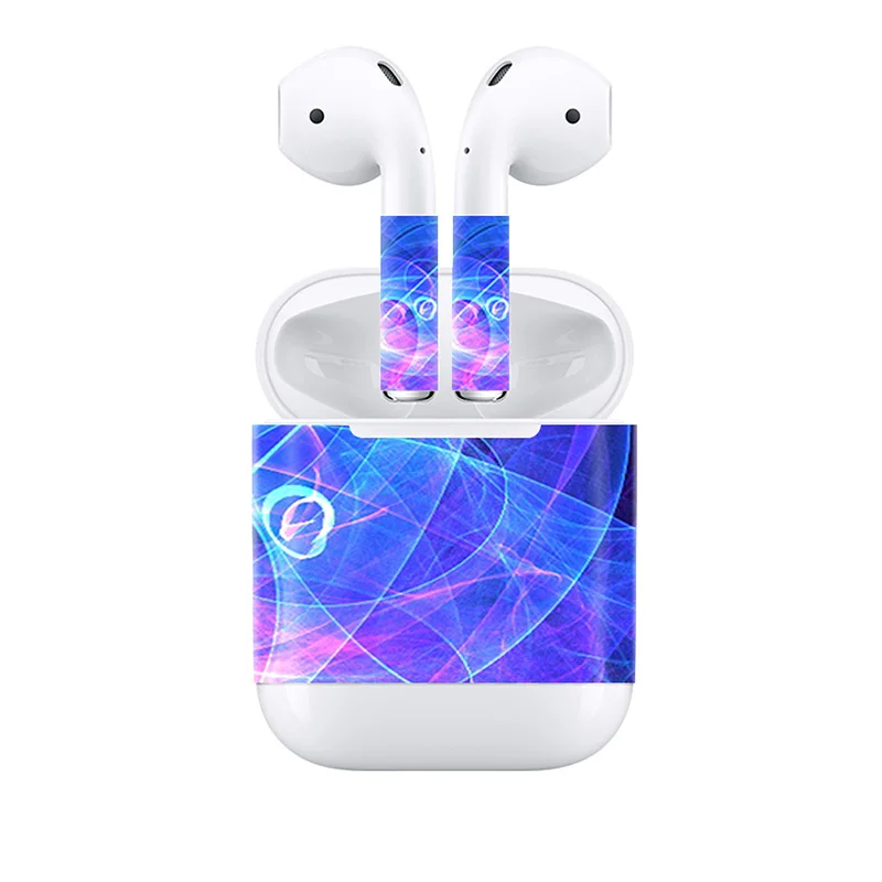 Для Apple AirPods 2 Наушники стикер Наушники DIY индивидуальная Наклейка виниловая камуфляжная Кожа Беспроводная зарядка наклейка на коробку - Цвет: 919