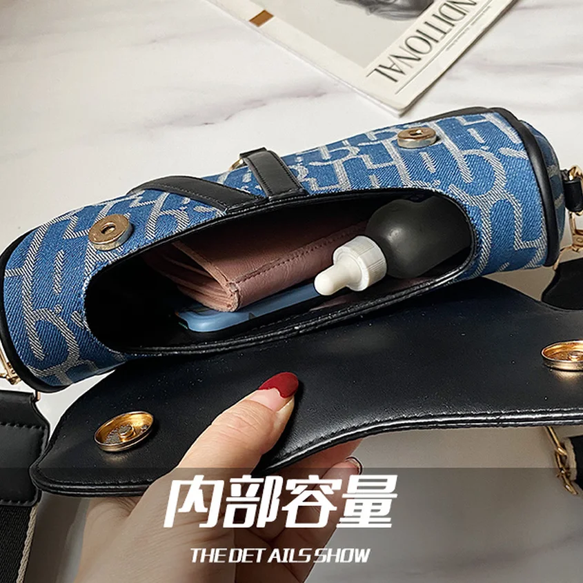 

Women's premium texture luxury shoulder bag 2021 new fashion designer classic letter pistol bag wild messenger bag purses