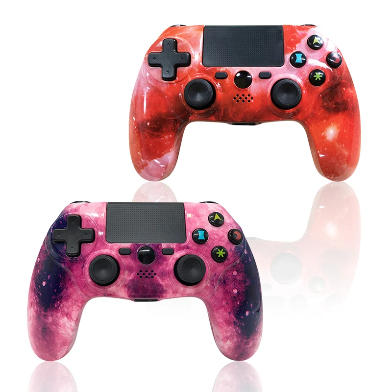 K ISHAKO 1 шт./2 шт. беспроводной Bluetooth 4,0 для playstation игр ps4 DualShock4 геймпад playstation 4 ДЖОЙСТИК компьютер звезда красный - Цвет: Star Red Star Purple