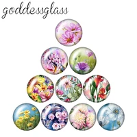 new drawings flowers daisy patterns beauty 10pcs 12mm16mm18mm25mm round photo glass cabochon demo flat back making findings