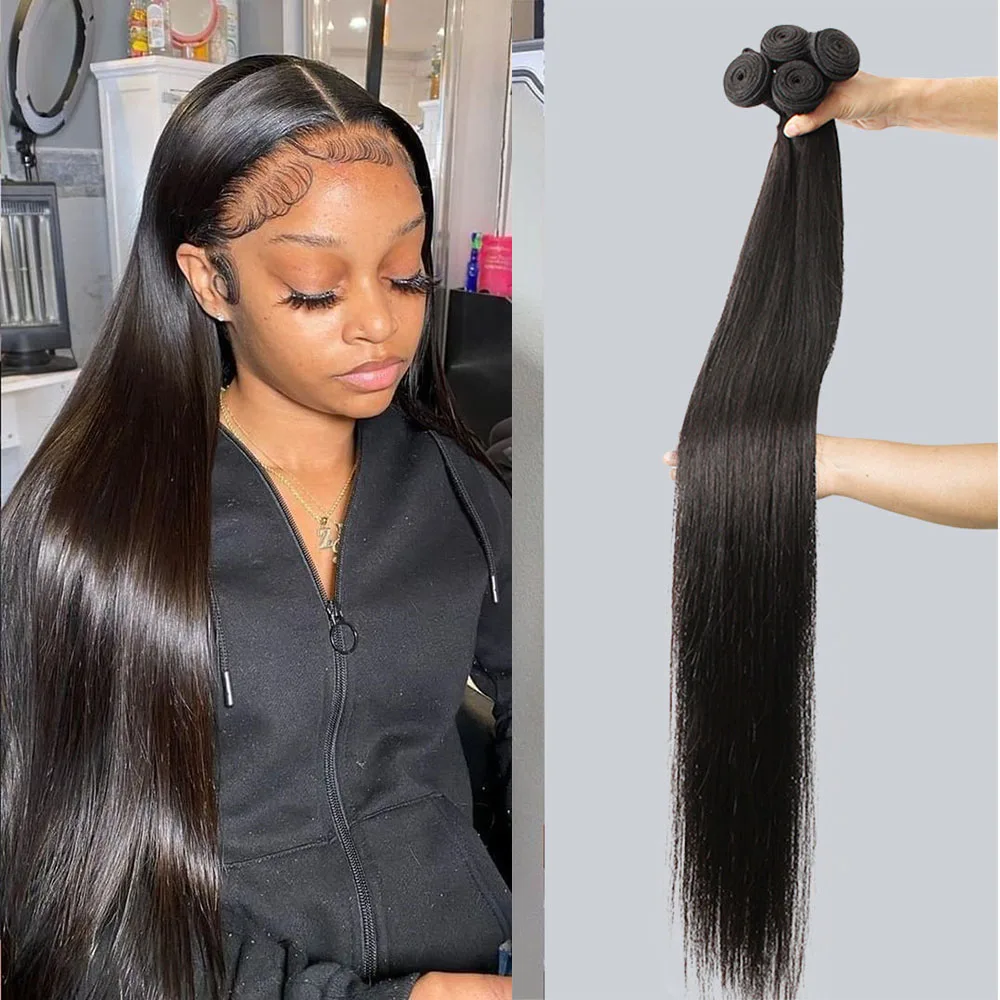 

Прямые пряди натуральные кудрявые пучки волос пряди бразильские Remy длинные волосы натуральный цвет Наращивание волос 1 3 4 шт 30 40 дюймов Пряд...