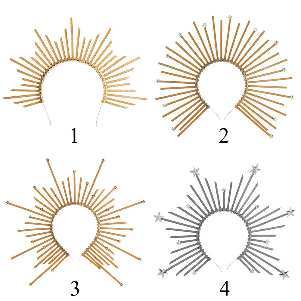 Женская повязка на голову с золотистой короной 1 шт.| |
