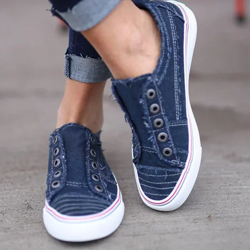 dark blue CYSINCOS/женские кроссовки; женская обувь; модная обувь из вулканизированной кожи; повседневные белые кроссовки; Zapatillas; Mujer Zapatos De Mujer - Цвет: dark blue