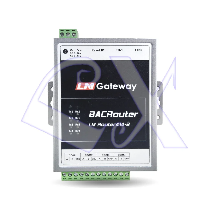 

414-B роутер BACnet, BACnet MSTP к BACnet IP, поддерживает одновременно 4 автобуса MSTP для систем автоматизации зданий