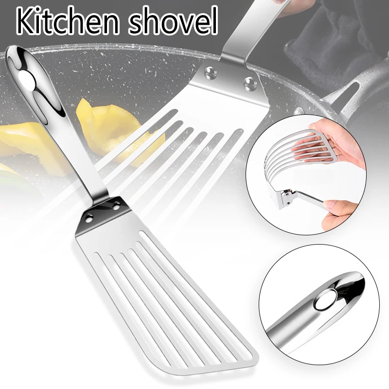 

Stainless Steel with Handle Steak Grill Shovel Baking Pizza for Camping Kitchen lpfk Pizza Tools Bakeware Kitchen Dining Bar New