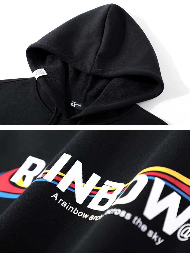 Пионерский лагерь мужские толстовки хлопок с капюшоном уличная Зимняя Теплая