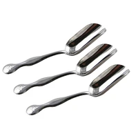 3pcs stainless steel simple small shovel tea accessories tea powder shovel tea spoon coffee powder shovel