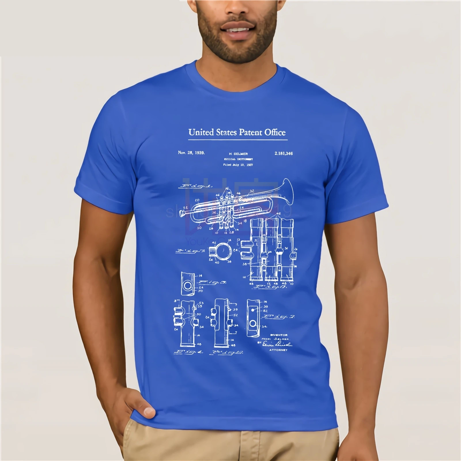 1939 труба запатентованная музыкальная латунная группа оркестр винтажный