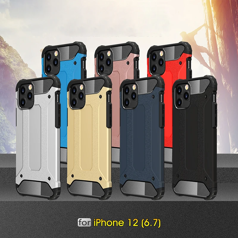 

Luxury shockproof Armor phone Case For iPhone 12 Pro Max Mini iPhone 11 Pro Xs Max Xr X 7 8 6 6s Plus Anti-fall Case Cover Coque