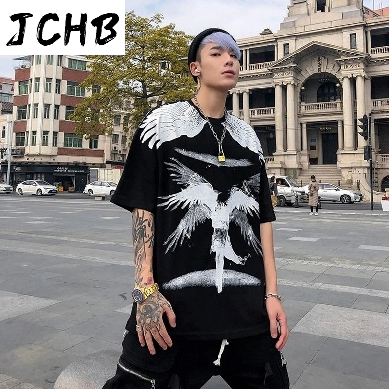 

2021 Short Sleeved Streetwear Women Clothing Graphic t Shirt Hip Hop Clothes Tops Couple Summer Couple New O-neck Tshirt