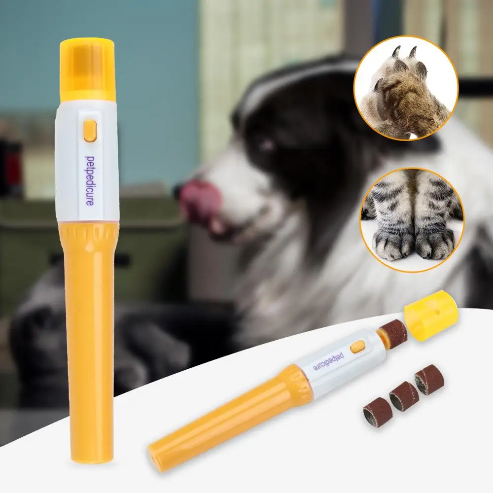 Для домашних животных Электрический Фрезер для ногтей щетка чистки Портативный