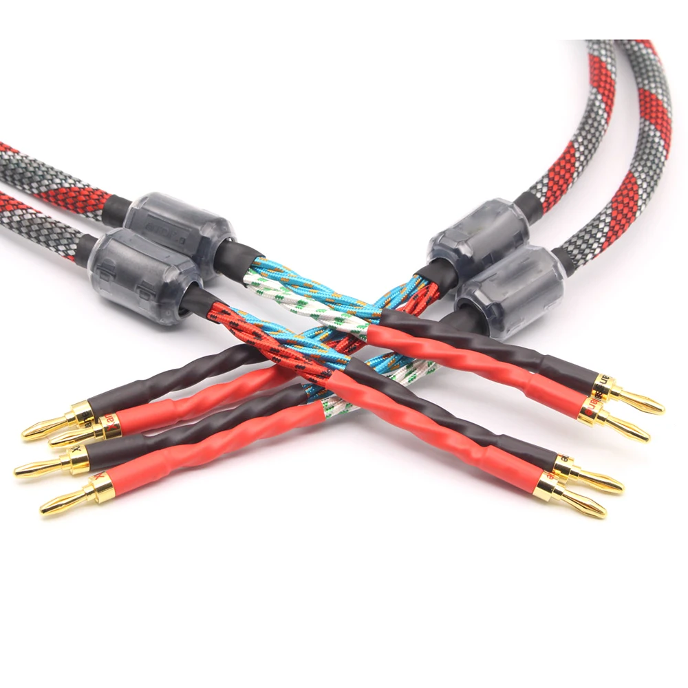 Пара Западный Электрический бескислородный медный аудиокабель для колонок Hi Fi