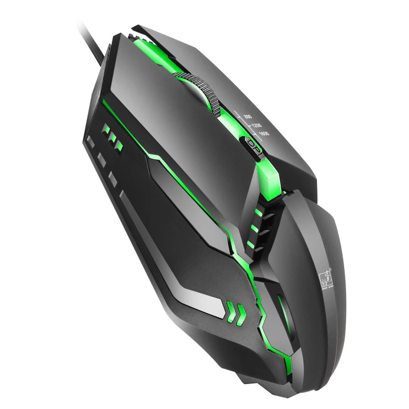 

Ergonomic Wired Gaming Mouse LED 1600 DPI USB Computer Mouse Gamer Competitive Gaming Mouse With Backlight Cable For PC Laptop