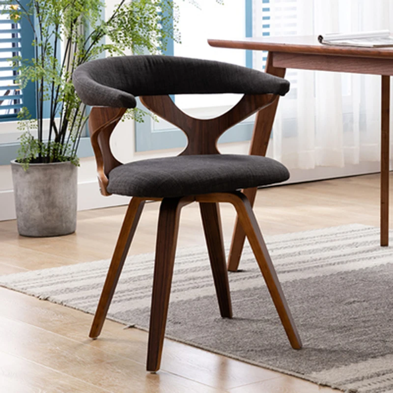 

Nordic Modern Solid Wood Dining Chair Household Dining Table Horn Chair Student Writing Study Chair Computer Study Office Chair