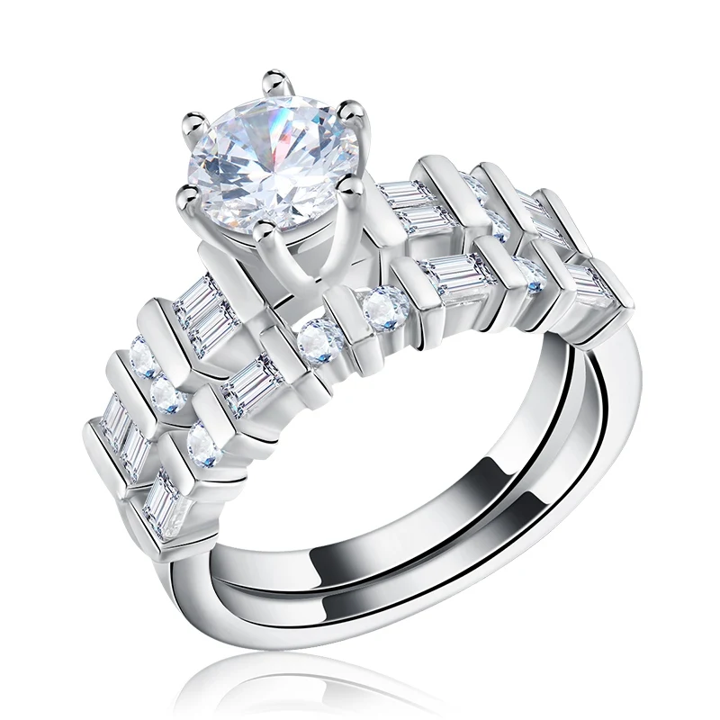 size 8 ORSA JEWELS роскошные серебряные кольца для женщин микро с инкрустацией AAA австрийский кубический циркон модный подарок для помолвки OR112 - Цвет основного камня: size 8