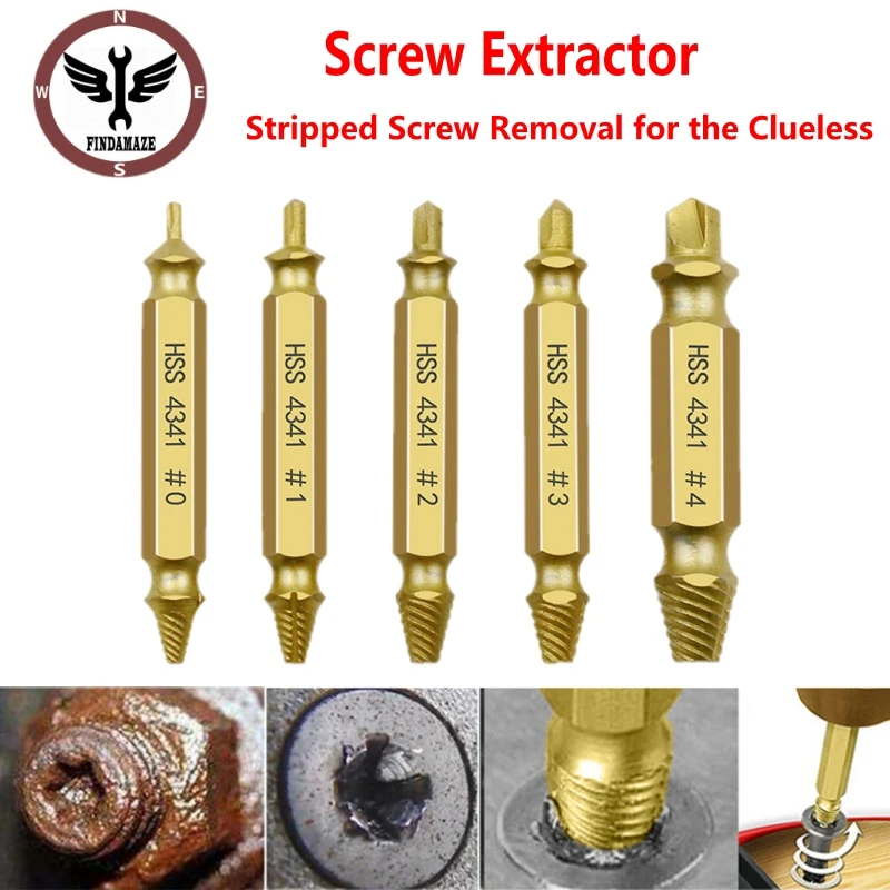 Набор сверл для извлечения поврежденных винтов комплект направляющих быстрого и